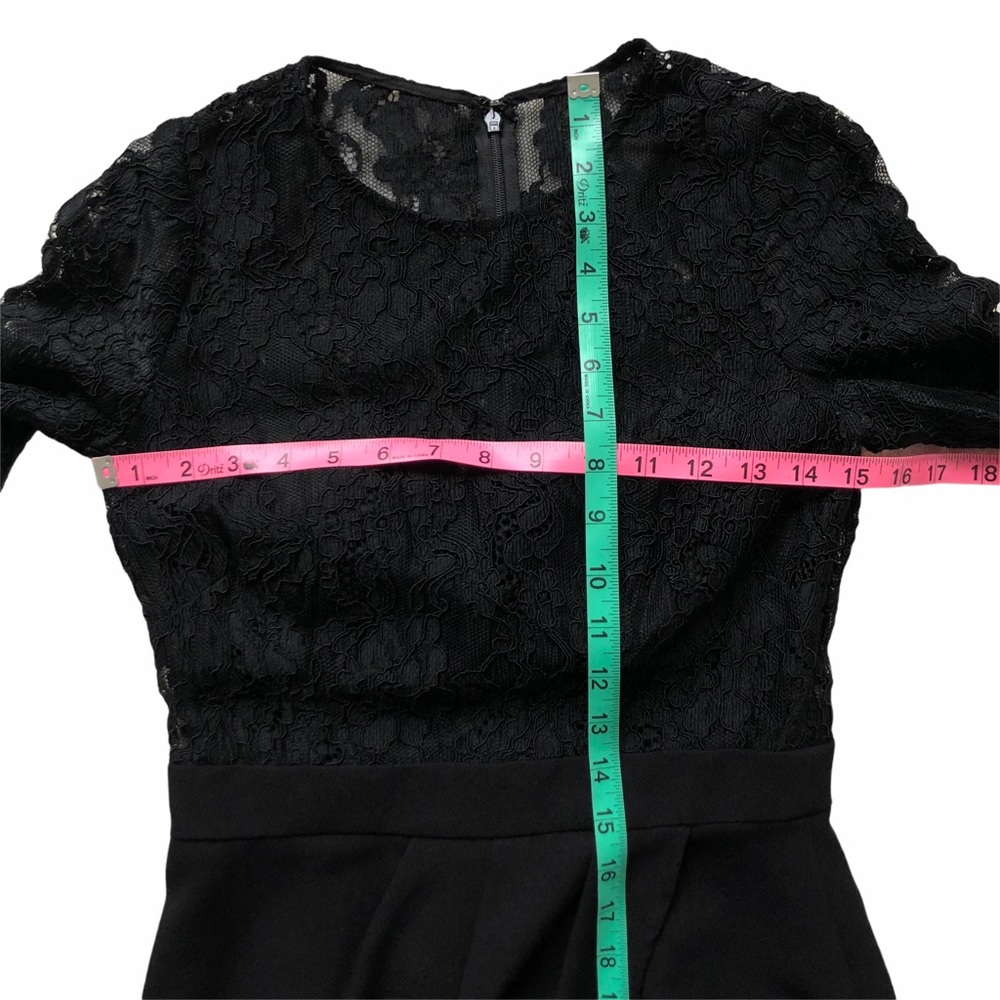 Aidan Mattox Lace Illusion Tulip Dress Cocktail 4 - Picture 7 of 14